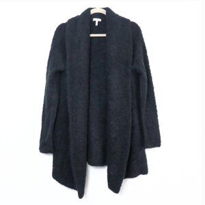 Joie Solome Open Cardigan Black knit wool blend Medium